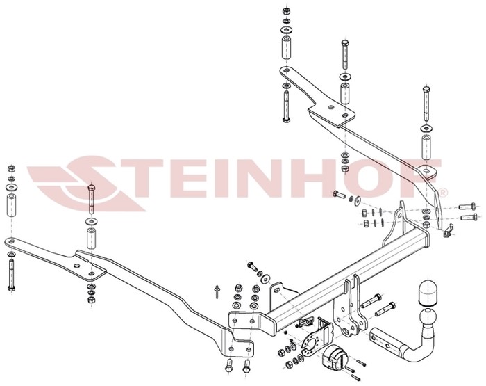 Dragkrok, Standard Peuge 607 (9d, 9u) Steinhof P-015 Steinhof