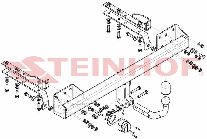 Dragkrok, Standard Subar Legacy V Kombi (br) Steinhof S-416 Steinhof
