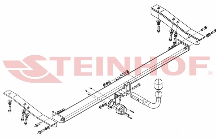 Dragkrok, Standard Toyot Sienna (_l3_) Steinhof T-204 Steinhof