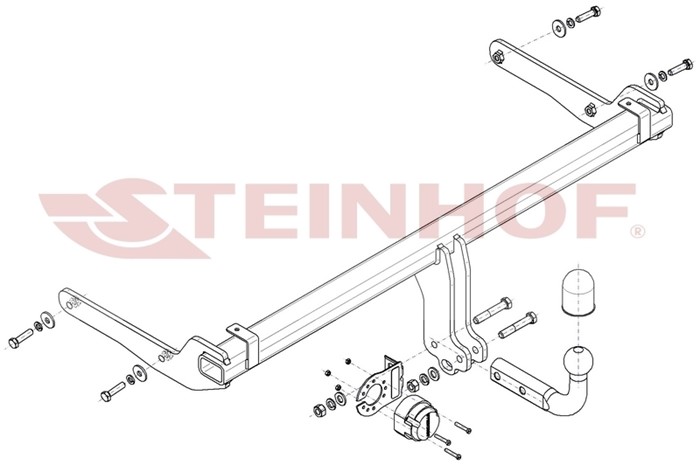 Dragkrok, Standard Vw Golf VIII (cd1) Steinhof V-076 Steinhof