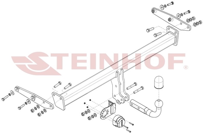 Dragkrok, Standard Volvo Xc40 (536) Steinhof V-320 Steinhof