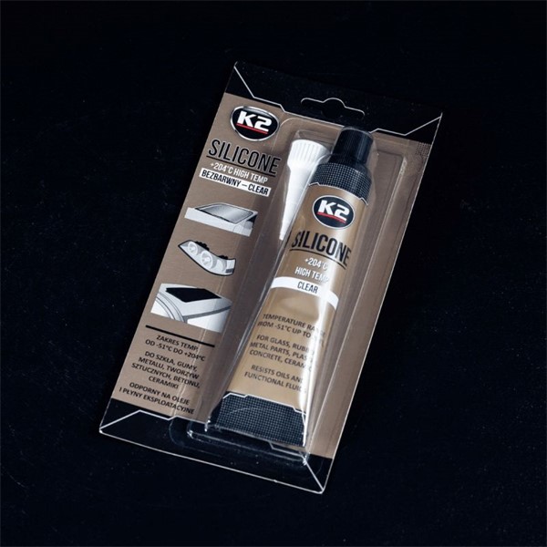 Silikon högtemperatur K2 Clear Silicone +204°c transparent K2 Silikon högtemperatur K2 Clear Silicone +204°c transparent K2
