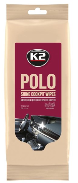 Rengöringsservetter K2 Polo Shine Wipes, Universal K2