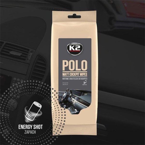 Rengöringsservetter K2 Polo Matte Wipes, Universal K2