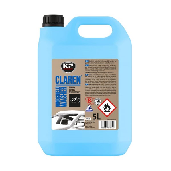 Spolarvätska K2 Claren (-22 °c Färdigblandad) 5l, Universal K2