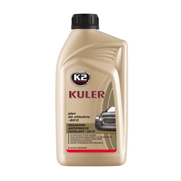 Glykol K2 Kuler Long life -35°c Röd koncentrerad, Universal K2
