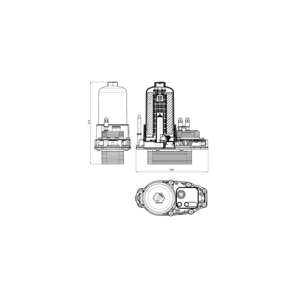 Oljekylare, motor Nrf 31831 NRF