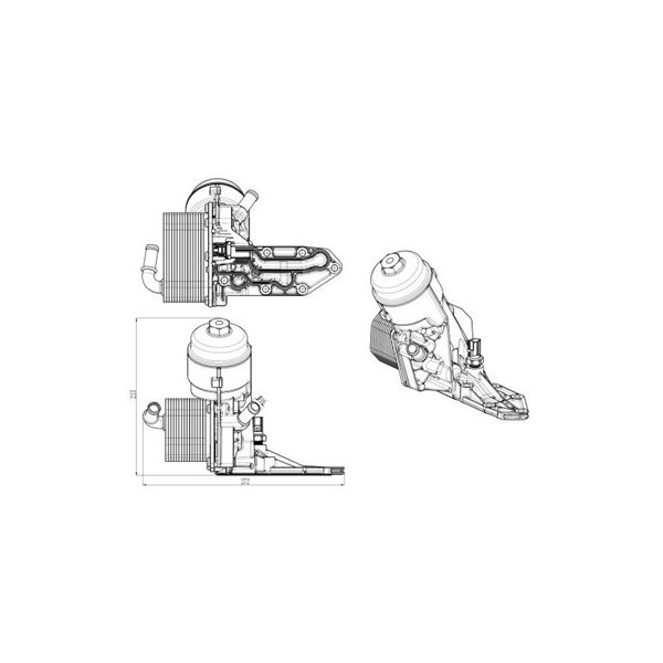Oljekylare, motor Nrf 31844 NRF Oljekylare, motor Nrf 31844 NRF