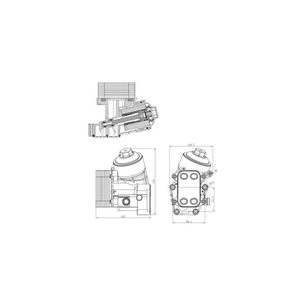 Oljekylare, motor Nrf 31847 NRF