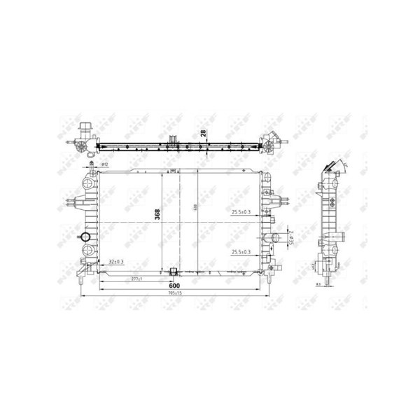 Kylare, motorkylning Nrf 50143 NRF Kylare, motorkylning Nrf 50143 NRF