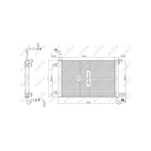 Kylare, motorkylning Nrf 50145 NRF