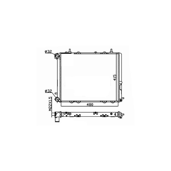 Kylare, motorkylning Nrf 507352A NRF