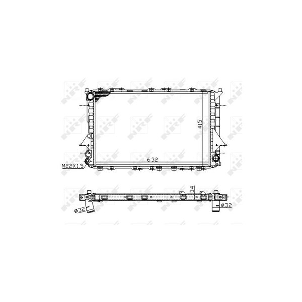 Kylare, motorkylning Nrf 51320A NRF