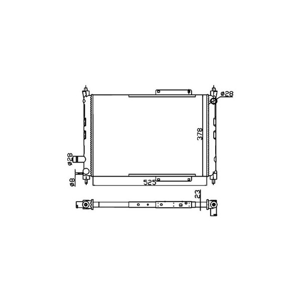 Kylare, motorkylning Nrf 55326A NRF