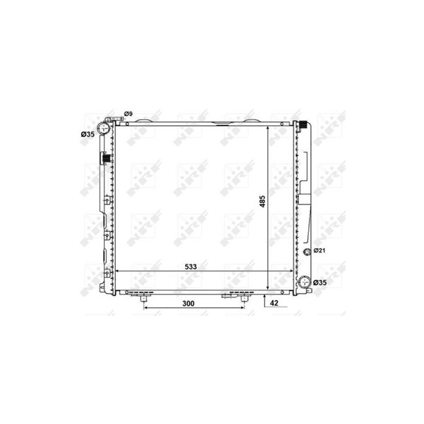 Kylare, motorkylning Nrf 56075 NRF Kylare, motorkylning Nrf 56075 NRF