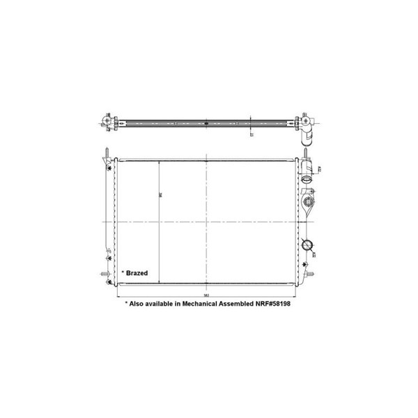 Kylare, motorkylning Nrf 56158 NRF Kylare, motorkylning Nrf 56158 NRF