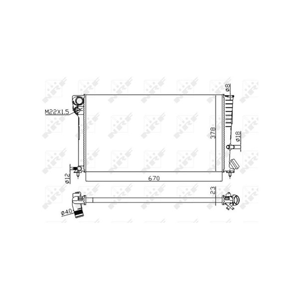 Kylare, motorkylning Nrf 58101A NRF Kylare, motorkylning Nrf 58101A NRF
