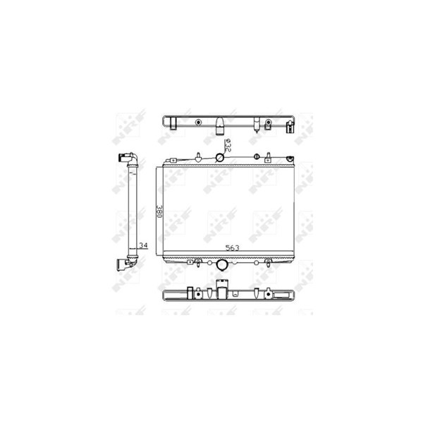 Kylare, motorkylning Nrf 58303A NRF Kylare, motorkylning Nrf 58303A NRF