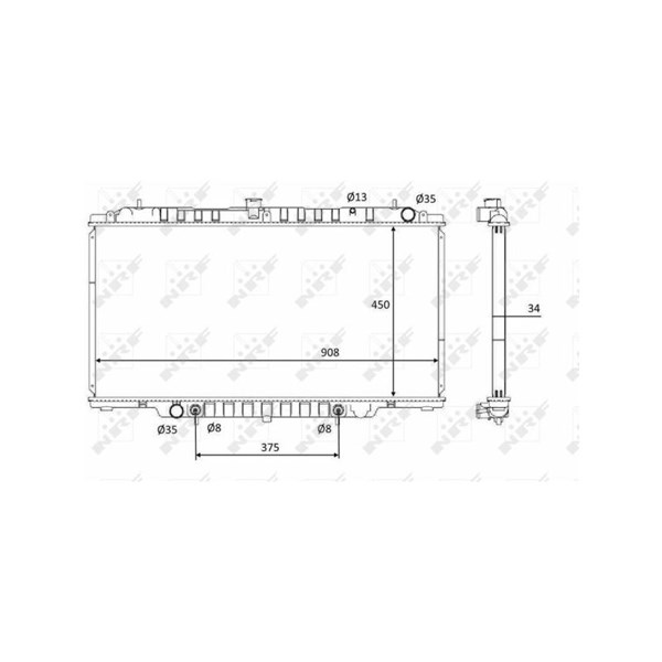 Kylare, motorkylning Nrf 58548 NRF Kylare, motorkylning Nrf 58548 NRF