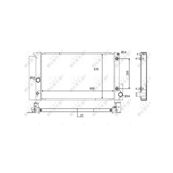 Kylare, motorkylning Nrf 59115 NRF Kylare, motorkylning Nrf 59115 NRF