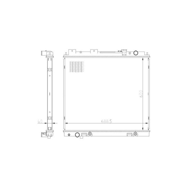 Kylare, motorkylning Nrf 59231 NRF Kylare, motorkylning Nrf 59231 NRF