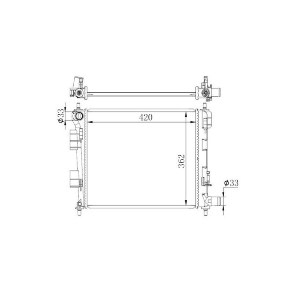 Kylare, motorkylning Nrf 59262 NRF Kylare, motorkylning Nrf 59262 NRF