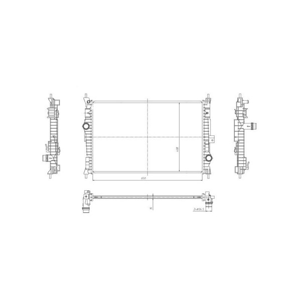 Kylare, motorkylning Nrf 59302 NRF Kylare, motorkylning Nrf 59302 NRF