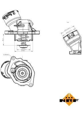 Termostat, kylvätska Nrf 725023 NRF