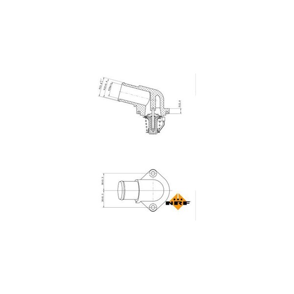 Termostat, kylvätska Nrf 725037 NRF