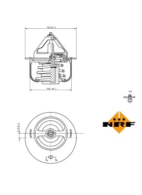 Termostat, kylvätska Nrf 725057 NRF