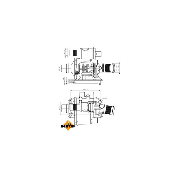 Termostat, kylvätska Nrf 725058 NRF