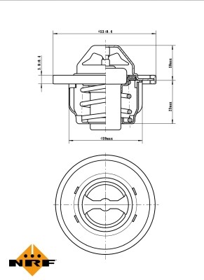 Termostat, kylvätska Nrf 725089 NRF