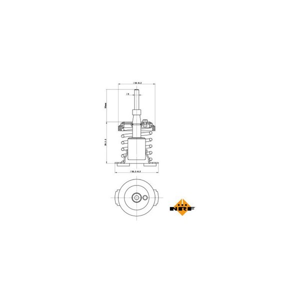 Termostat, kylvätska Nrf 725093 NRF