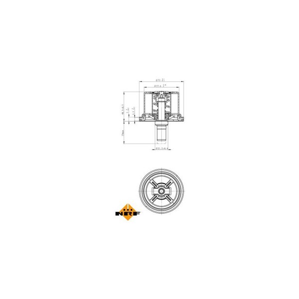 Termostat, kylvätska Nrf 725099 NRF