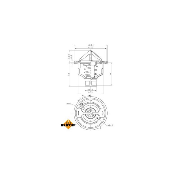 Termostat, kylvätska Nrf 725142 NRF