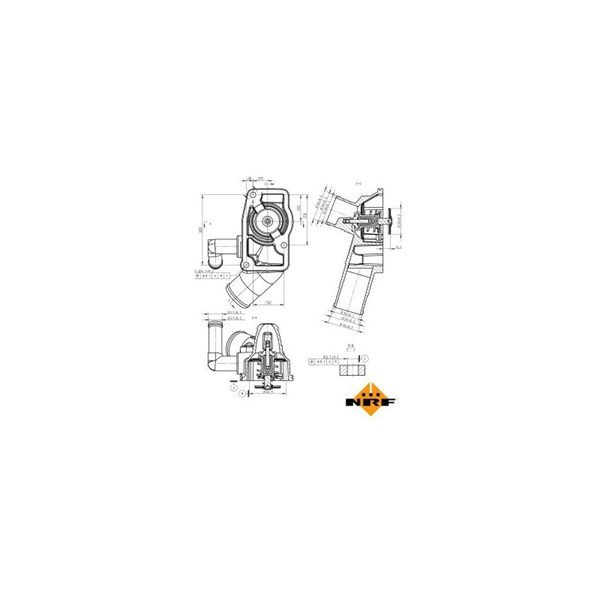 Termostat, kylvätska Nrf 725157 NRF