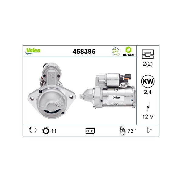 Startmotor 12V Valeo 458395 VALEO