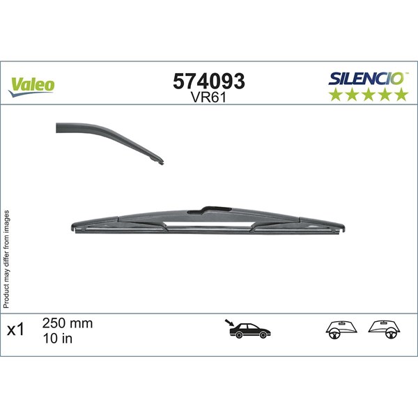 Torkarblad, Bak Valeo 574093 VALEO