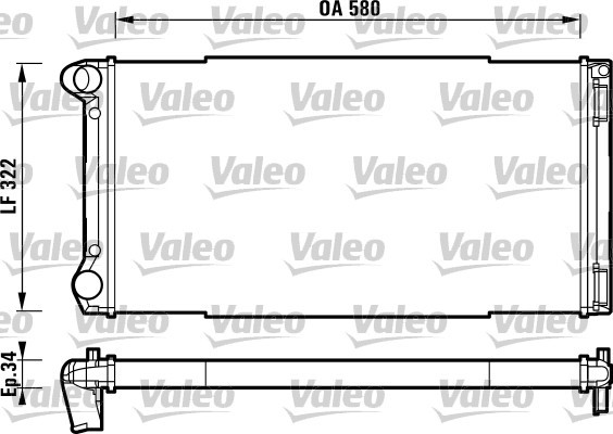 Kylare, motorkylning Valeo 732913 VALEO