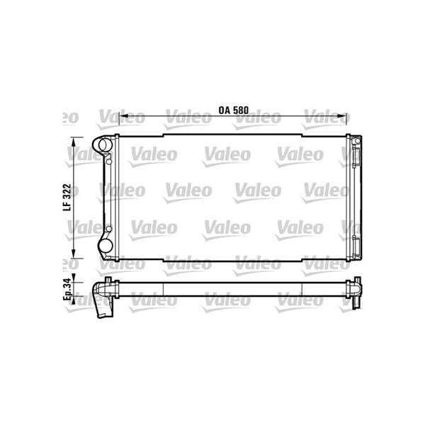 Kylare, motorkylning Valeo 732913 VALEO