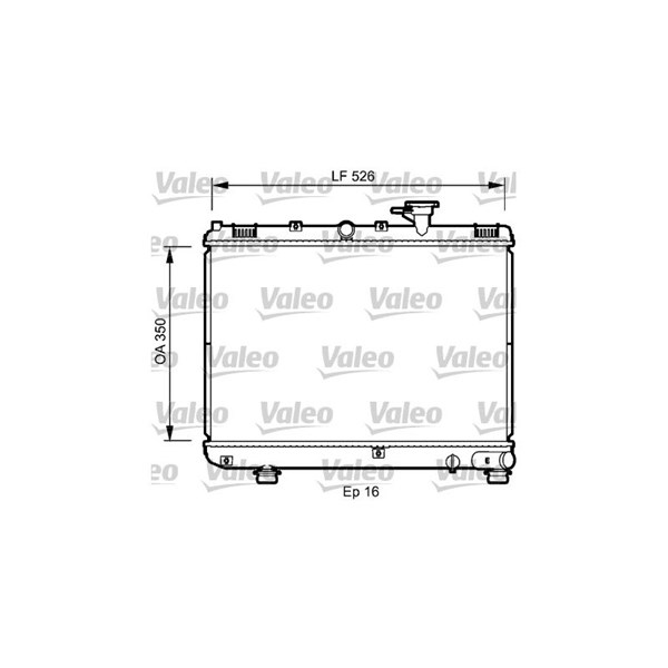 Kylare, motorkylning Valeo 735077 VALEO