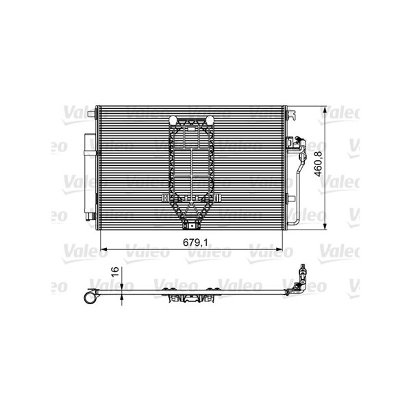 Kondensor, klimatanläggning Valeo 812502 VALEO