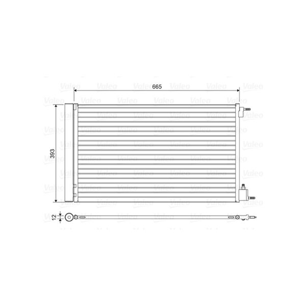 Kondensor, klimatanläggning Valeo 814042 VALEO