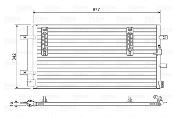Kondensor, klimatanläggning Valeo 814419 VALEO