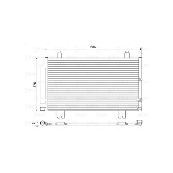 Kondensor, klimatanläggning Valeo 814451 VALEO