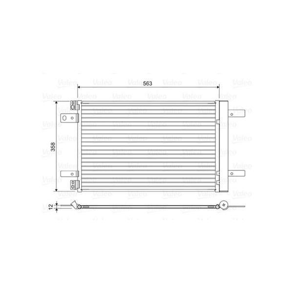 Kondensor, klimatanläggning Valeo 822550 VALEO