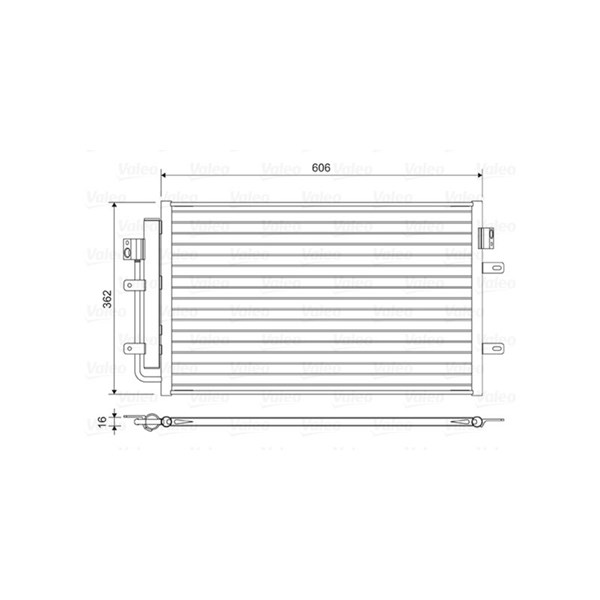 Kondensor, klimatanläggning Valeo 822551 VALEO