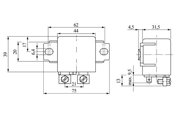 Baterirelä 12V Bosch 0 332 002 156 BOSCH