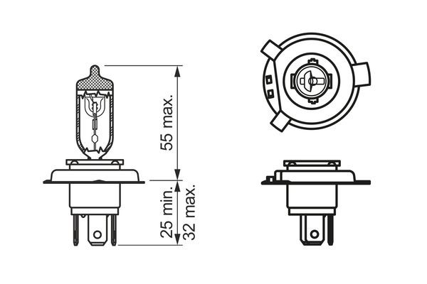 Xenonlampa BOSCH HS1 PX43t 12V Bosch Pure light ws 1 987 302 104 BOSCH