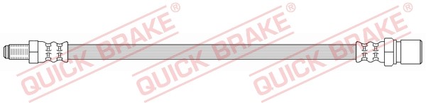 Bromsslang, Ytter, Bakaxel höger, Bakaxel vänster